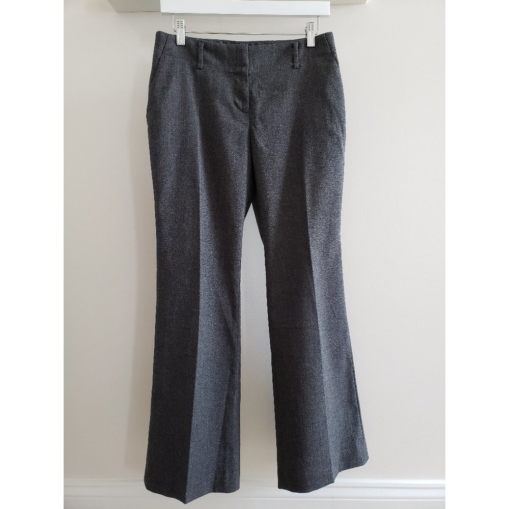 LOFT Curvy Petite Gray Trousers Julie Fit